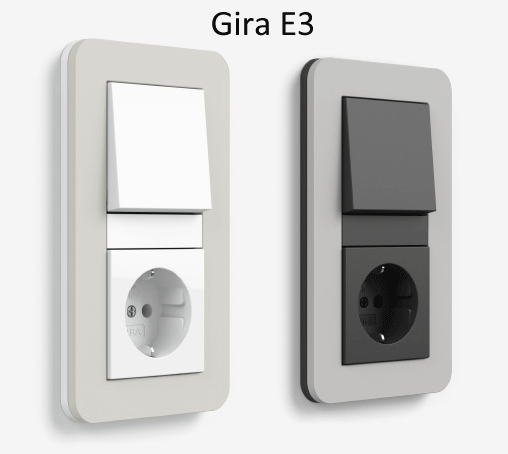 Новая серия рамок GIRA E3