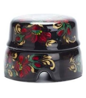 Salvador Распаячная коробка большая черная с росписью Хохлома, BOX2BL.HL {PRODUCT_REFERENCE}