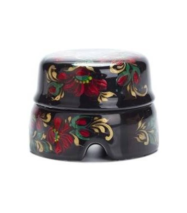 Salvador Распаячная коробка большая черная с росписью Хохлома, BOX2BL.HL {PRODUCT_REFERENCE}