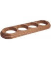 Salvador Рамка 4-х местная овал, Дуб коричневый, О14ДК {PRODUCT_REFERENCE}