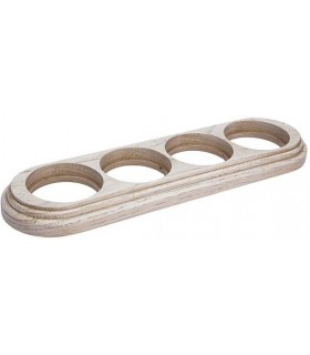Salvador Рамка 4-х местная овал, Выбеленный дуб с коричневой патиной, О14ВДК {PRODUCT_REFERENCE}