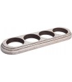 Salvador Рамка 4-х местная овал, Выбеленный дуб с золотой патиной, О14ВДЗ {PRODUCT_REFERENCE}