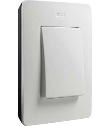 Выключатель Simon 82 Detail цвет белый/черный 8200610-200