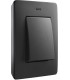 Выключатель Simon 82 Detail цвет графит/алюминий 8200610-238