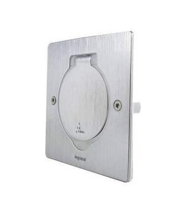 Legrand -Напольный лючок на 2 модуля, квадратный, цвет нержавеющая сталь, IP 44 {PRODUCT_REFERENCE}