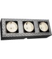 Розетки в тройном блоке SAN SEBASTIAN SURFACE FD01523AB