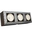 Розетки в тройном блоке SAN SEBASTIAN SURFACE FD01523AB