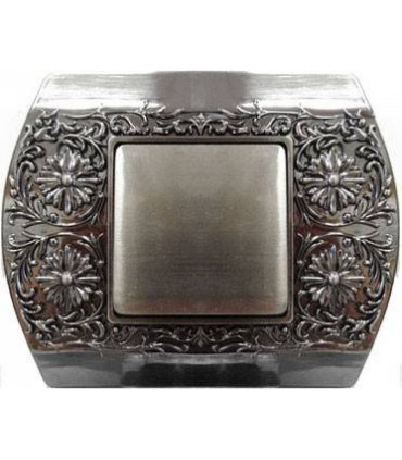 Выключатель FEDE серии Sanremo цвет Antic Silver FD01421AS