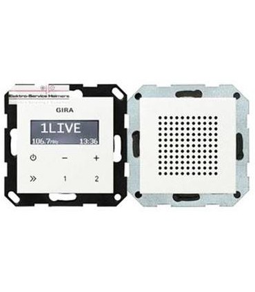 Радиоприемник скрытого монтажа с функцией RDS с динамиком Gira 228001
