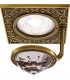 Квадратный точечный светильник с крупным кристаллом FEDE SAN SEBASTIAN CRYSTAL DE LUXE патина FD1033CLPB