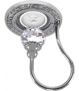 Круглый точечный светильник с крупным кристаллом FEDE PARIS CRYSTAL DE LUXE хром FD1034CLCB