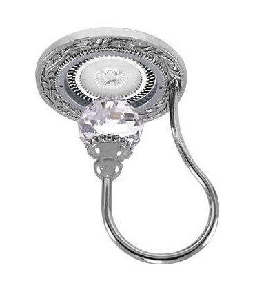 Круглый точечный светильник с крупным кристаллом FEDE PARIS CRYSTAL DE LUXE хром FD1034CLCB