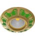 Круглый точечный светильник из латуни, FEDE SMALTO ITALIANO SIENA EMERALD GREEN FD1006VEEN