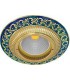 Круглый точечный светильник из латуни, FEDE SMALTO ITALIANO SAN SEBASTIAN BLUE SAPPHIRE FD1004AZEN