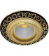 Круглый точечный светильник из латуни, FEDE SMALTO ITALIANO SAN SEBASTIAN JET BLACK FD1004NEEN