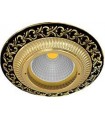 Круглый точечный светильник из латуни, FEDE SMALTO ITALIANO SAN SEBASTIAN JET BLACK FD1004NEEN