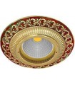 Круглый точечный светильник из латуни, FEDE SMALTO ITALIANO SAN SEBASTIAN RUBY RED FD1004ROEN