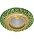 Круглый точечный светильник из латуни, FEDE SMALTO ITALIANO SAN SEBASTIAN EMERALD GREEN FD1004VEEN
