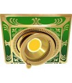 Квадратный встраиваемый, поворотный светильник FEDE SMALTO ITALIANO SIENA SQUARE EMERALD GREEN FD1024VEEN