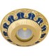 Круглый точечный светильник из латуни FEDE SMALTO ITALIANO CORDOBA BLUE SAPPHIRE FD1019AZEN