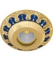 Круглый точечный светильник из латуни FEDE SMALTO ITALIANO CORDOBA BLUE SAPPHIRE FD1019AZEN