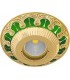 Круглый точечный светильник из латуни FEDE SMALTO ITALIANO CORDOBA EMERALD GREEN FD1019VEEN
