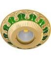 Круглый точечный светильник из латуни FEDE SMALTO ITALIANO CORDOBA EMERALD GREEN FD1019VEEN