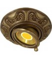 Круглый точечный поворотный светильник из латуни FEDE SIENA SWIVET & TILT, патина FD1037RPB