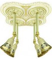 Накладной поворотный светильник из латуни (четверной) FEDE EMPORIO SAN SEBASTIAN FOUR FD1067FCB