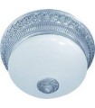 Накладной светильник FEDE BILBAO II DECO из латуни с матовым плафоном (на 2 лампы), блестящий хром FD1060SCB