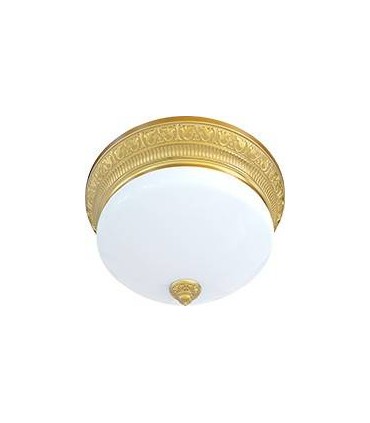Накладной точечный светильник из латуни с матовым плафоном (на 3 лампы) FEDE EMPORIO III DECO, блестящее золото FD1084SOB