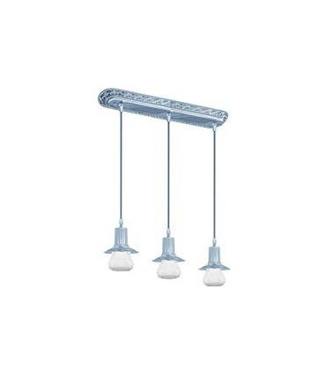 Подвесной потолочный светильник из латуни FEDE MILANO III GLASS (тройной) FD1075SCB