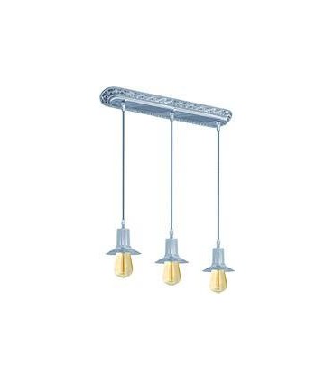 Подвесной потолочный светильник из латуни FEDE MILANO III EDISON (тройной) FD1076SCB