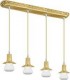 Подвесной потолочный светильник из латуни FEDE MILANO IV GLASS (четверной) FD1077SCB
