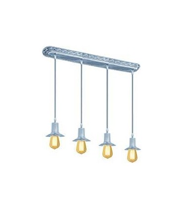 Подвесной потолочный светильник из латуни FEDE MILANO IV EDISON (четверной) FD1078SCB