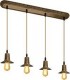 Подвесной потолочный светильник из латуни FEDE MILANO IV EDISON (четверной) FD1078SCB