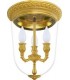 Накладной потолочный светильник из латуни с плафоном FEDE CHANDELIER II VENEZIA FD1092CCB