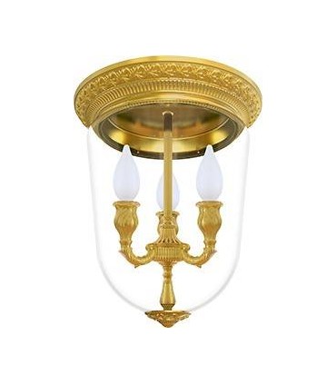 Накладной потолочный светильник из латуни с плафоном FEDE CHANDELIER II VENEZIA FD1092CCB