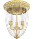 Накладной потолочный светильник из латуни с плафоном FEDE CHANDELIER I VENEZIA FD1114CCB