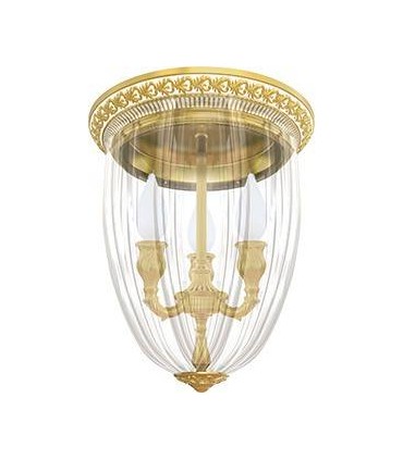 Накладной потолочный светильник из латуни с плафоном FEDE CHANDELIER I VENEZIA FD1114CCB