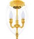 Накладной потолочный светильник из латуни с плафоном FEDE CHANDELIER I BOLOGNA FD1116CCB
