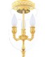 Накладной потолочный светильник из латуни с плафоном FEDE CHANDELIER II BOLOGNA FD1118CCB