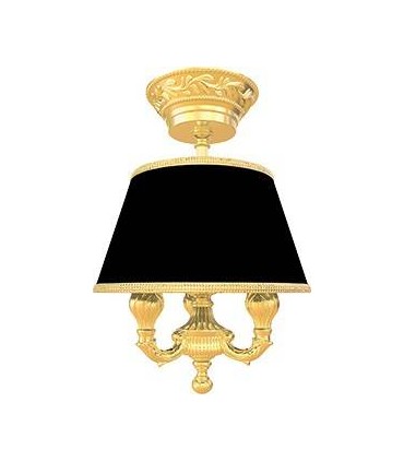 Подвесной потолочный светильник из латуни с абажуром FEDE CHANDELIER I PORTOFINO FD1120CCB
