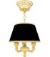 Подвесной потолочный светильник из латуни с абажуром FEDE CHANDELIER II PORTOFINO FD1122CCB