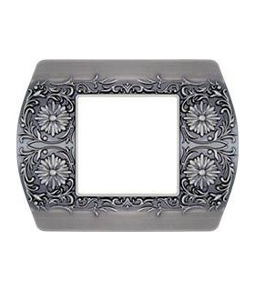 Рамка на 1 пост гор/верт FEDE SANREMO, antic silver FD01421AS