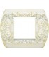 Рамка на 1 пост гор/верт FEDE SANREMO, white decape FD01421BD