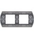 Рамка на 2 поста гор/верт FEDE SANREMO, antic silver FD01422AS
