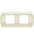 Рамка на 2 поста гор/верт FEDE SANREMO, white decape FD01422BD