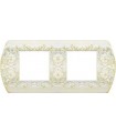 Рамка на 2 поста гор/верт FEDE SANREMO, white decape FD01422BD