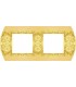 Рамка на 2 поста гор/верт FEDE SANREMO, bright gold FD01422OB